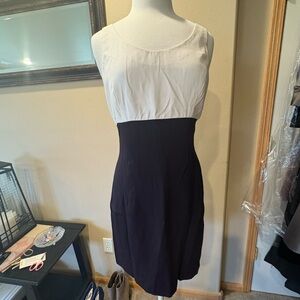 Chic Two-Tone Sleeveless Dress